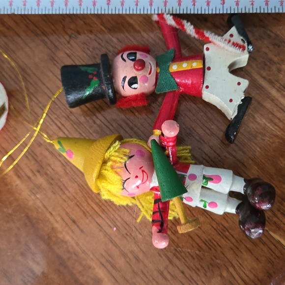 Vintage Wooden Christmas Ornaments - Picture 4 of 6